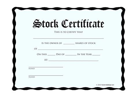 40 Free Stock Certificate Templates Word Pdf Templatelab