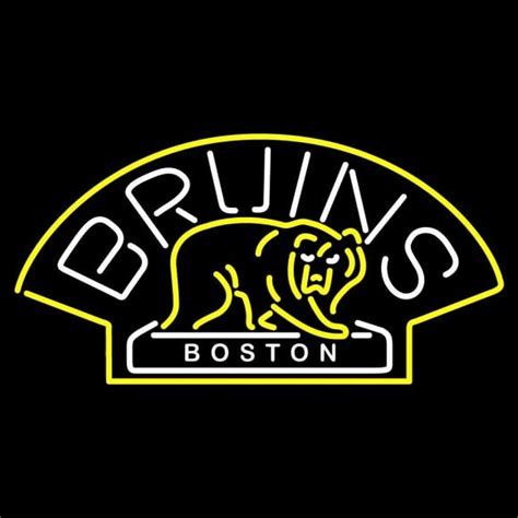 Custom Boston Bruins Alternate 1995 96 2006 07 Logo Nhl Neon Sign Neon
