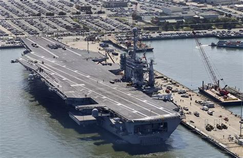The Uss George Washington A Nimitz Class Carrier Is Undergoing Its