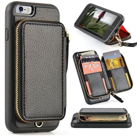 Iphone 6 Plus Wallet Case Zve Case With Credit Card Holder Slot