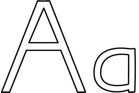 Letter A  Coloring Page (Alphabet)  Letter a coloring pages, Alphabet