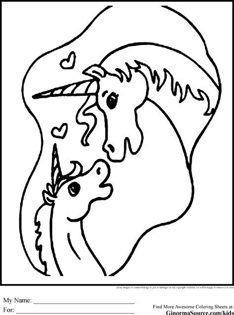 Baby Unicorns Coloring Pages Coloring Home