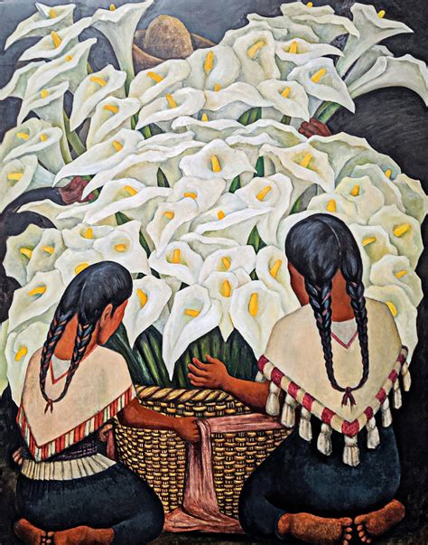 Diego Rivera Calla Lily Cell Phone Wallpaper Etsy