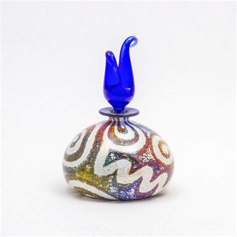 Jazz Nuvo Multi Perfume Bottle Small Curly Stopper Iow Glass