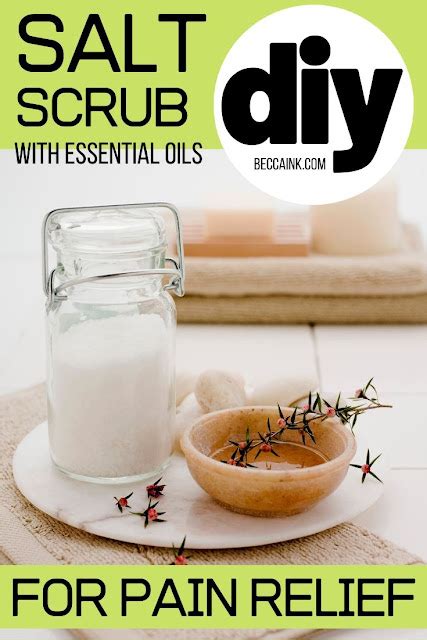 Epsom Salt Scrub Recipe With Essential Oils For Natural Pain Relief
