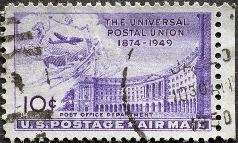 Usa Circa 1949 A Postage Stamp Printed In The Us Showing The Post