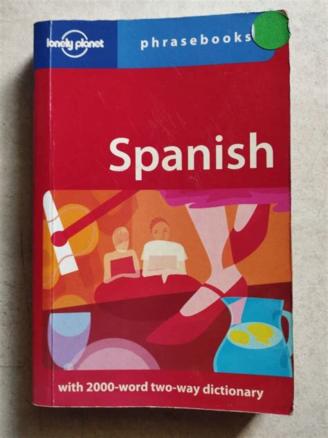 spanish phrasebook with two way dictionary lonely planet free postage misterbookman
