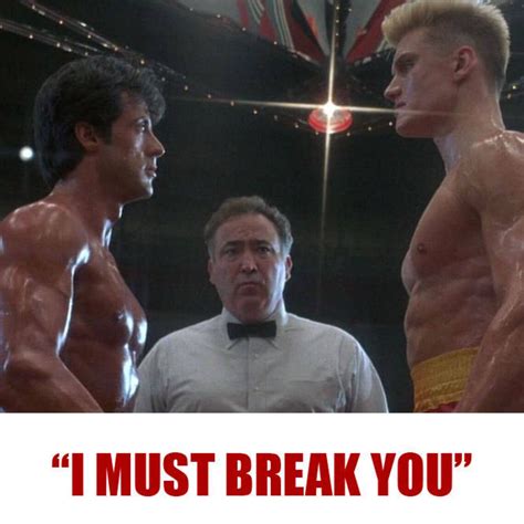 Ivan Drago I Must Break You Dolph Lundgren Rocky Balboa Iv Etsy