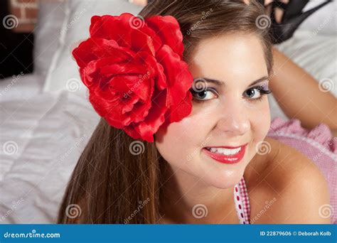 Country Beauty Stock Photo Image Of Lipstick Looking 22879606