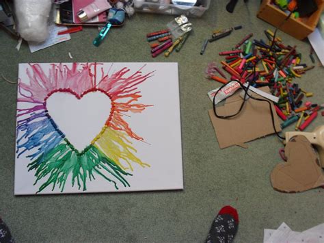 Melted Crayon Heart By Fireeflyz On Deviantart Melted Crayon Heart Crayon Heart Melting Crayons