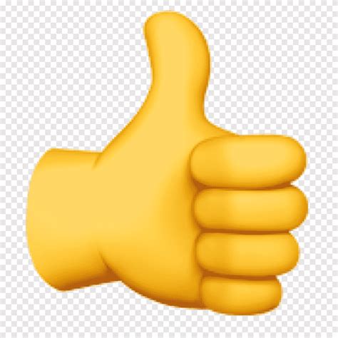 Black Thumbs Up Emoji Small