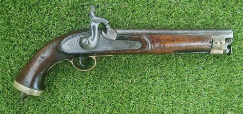 East India Company Cavalry Percussion Pistol Dated 1854 Trade In Military