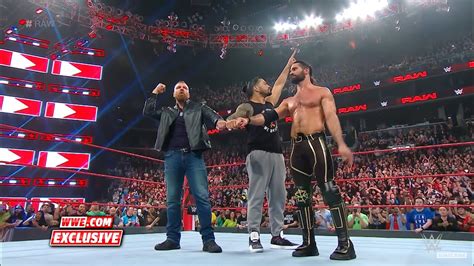 wwe the shield say goodbye to dean ambrose after raw goes off the air raw exclusive april 8