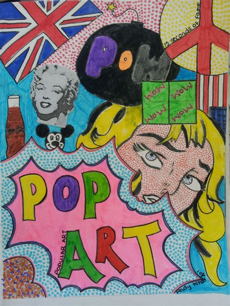 Pop Art Title Page Yr8 Pop Art Background Pop Art Drawing Vintage