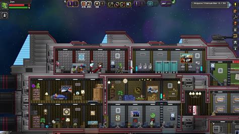 Showing Off My Starbound Ship Human Fully Upgraded Youtube