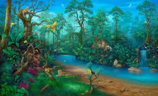 Rainforest Painting Wall Art By Artist David Miller