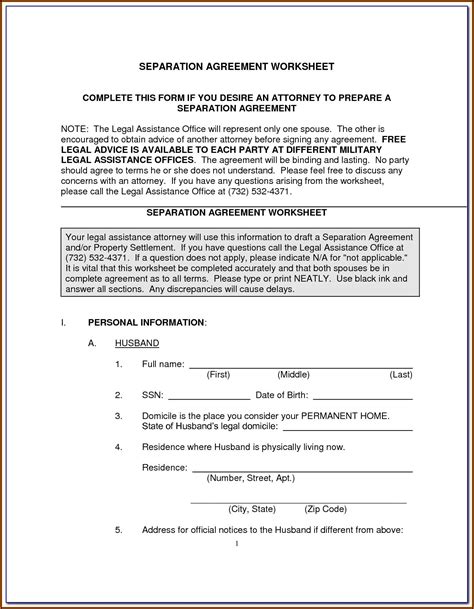 A separation agreement is a formal contract between the two spouses. Legal Separation Agreement Form Manitoba - Form : Resume ...