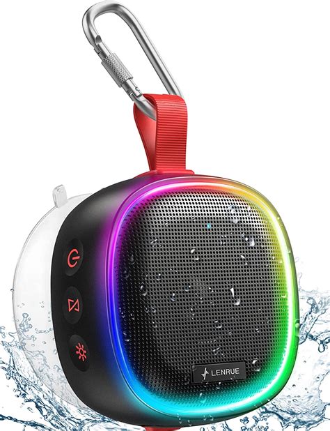 2023 Bluetooth Speaker With Rgb Light Lenrue Ipx7 Waterproof Portable