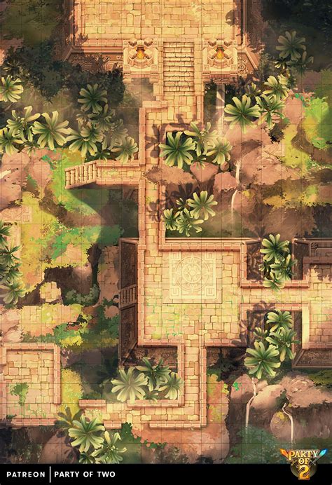 Aztec Temple Set 06 Party Of Two On Patreon Fantasy Map Fantasy
