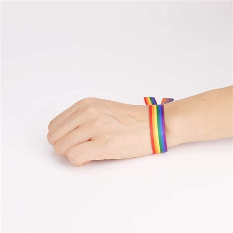 6 Stück Gay Pride Armband Lgbtq Partyeintritt Armbänder Regenbogen