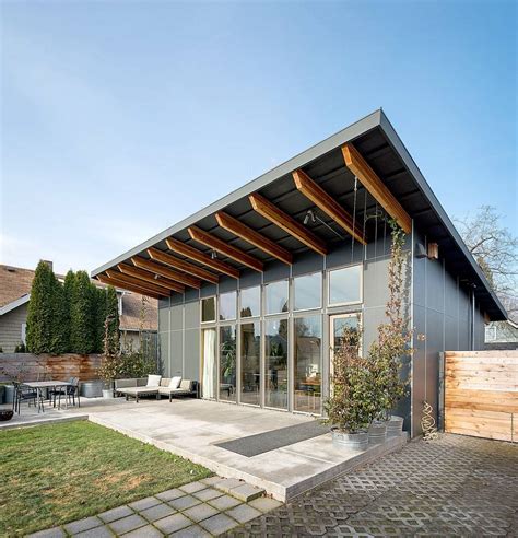 Modern Shed Roof House Designs Homens Design Cabin Water Jhmrad 129150