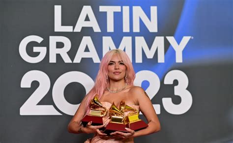 Karol G Shakira Y Natalia Lafourcade Las Artistas Más Premiadas De Los Latin Grammy 2023