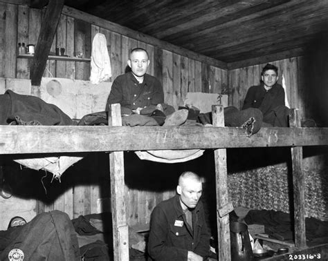soviet army officers recently liberated from oflag vi b prisoner of war camp by elements of the