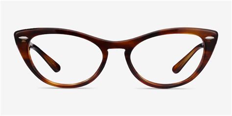 ray ban nina cat eye tortoise frame glasses for women eyebuydirect