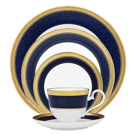 Noritake® Odessa Cobalt Dinnerware Collection In Gold Bed Bath And Beyond Canada Gold Place