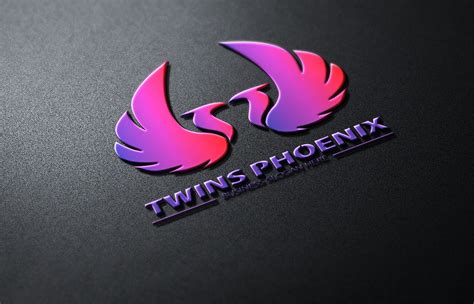 Phoenix Twins Logo By Fastudiomedia Thehungryjpeg