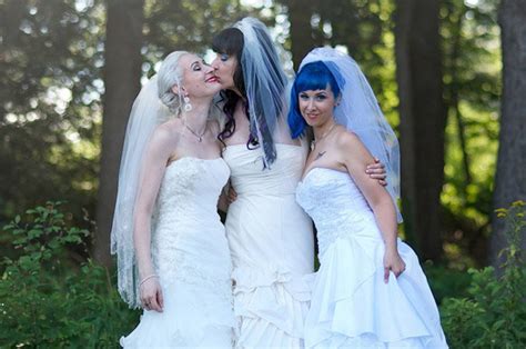 Here Come The Brides The Worlds First Married Lesbian Threesome