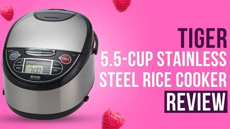 Tiger Cup Stainless Steel Rice Cooker Jax T U K Review Youtube