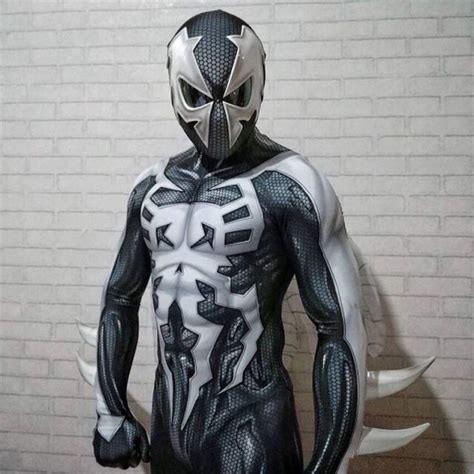 Spider Man 2099 Miguel Ohara Cosplay Costume Spider Man Jumpsuit Black