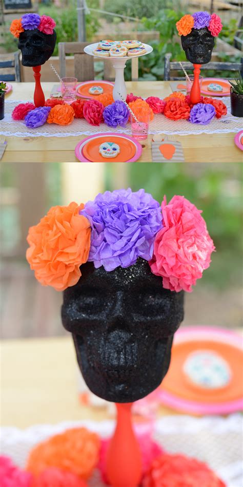 Party Day Of The Dead Skull Centerpiece See Vanessa Craft