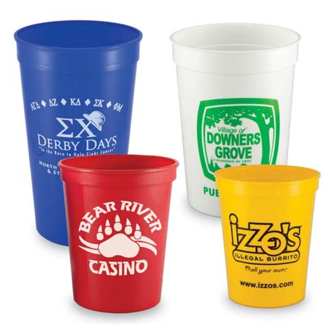 Rush Custom Printed Stadium Cups With Fast Delivery Promotional Product Ideas By