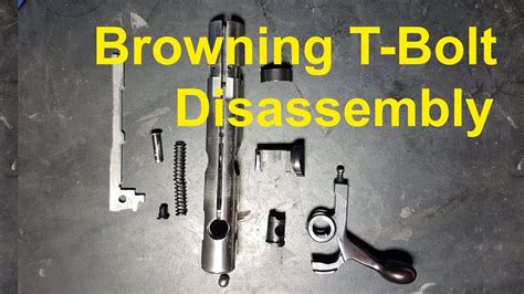 How To Disassemble The Bolt Of A Browning T Bolt Youtube