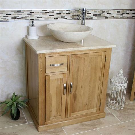 Create additional storage space with a modern vanity unit. Bathroom Vanity Unit Free Standing Oak Cabinet Wash Stand ...