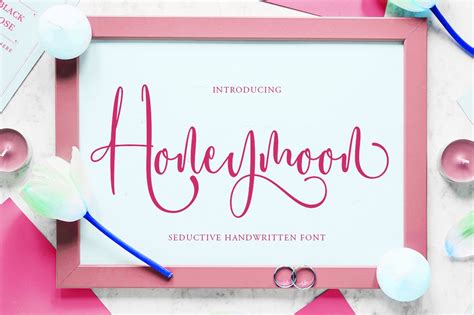 Honeymoon Font By Akrtype · Creative Fabrica Hand Lettering Fancy