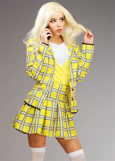 Womens S Yellow Cher Clueless Costume