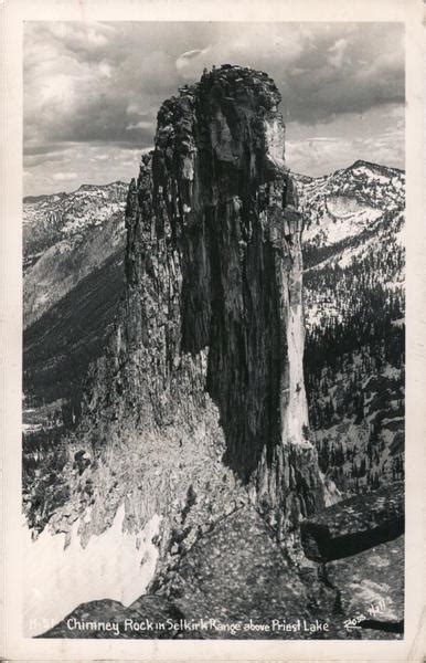 Chimney Rock In Selkirk Mountains Above Priest Lake Idaho Postcard
