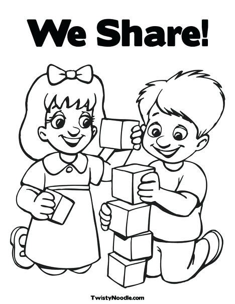 Coloring Pages On Sharing With Others