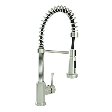 FontainebyItalia Spring Coil Flat Spray Head Pull Down Single Handle Kitchen Faucet Reviews