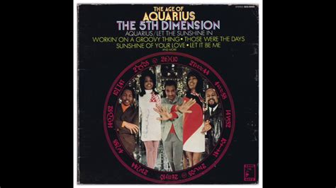 Fifth Dimension Age Of Aquarius Youtube