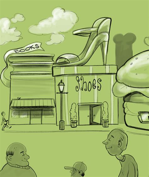 If Buildings Were Shaped Like The Things They Sell Cartoon