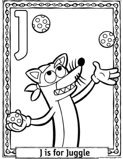 For boys and girls, kids and adults, teenagers and toddlers, preschoolers and older kids at school. Cartoon Dora J For Juggle Alphabet D6cb Coloring Pages ...