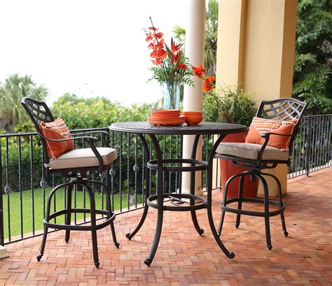 St John 3 Piece Outdoor Bar Set