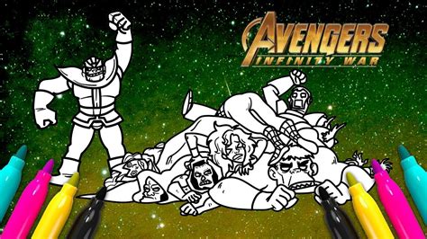 If the 'download' 'print' buttons don't work, reload this page by f5 or command+r. Thanos Vs Avengers Coloring | Infinity War Coloring Page ...