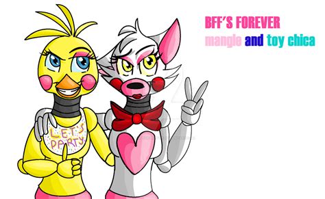 Mangle And Toy Chica Best Friends For Life By Spiritheartfox On Deviantart