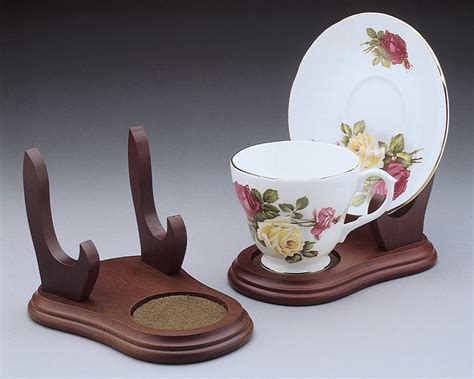 Buy Banberry Designs Tea Cup And Saucer Display Stand Set Of Wood