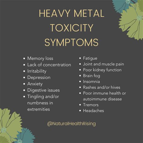 Heavy Metal Toxicity Symptoms And How To Detox Naturally Natural